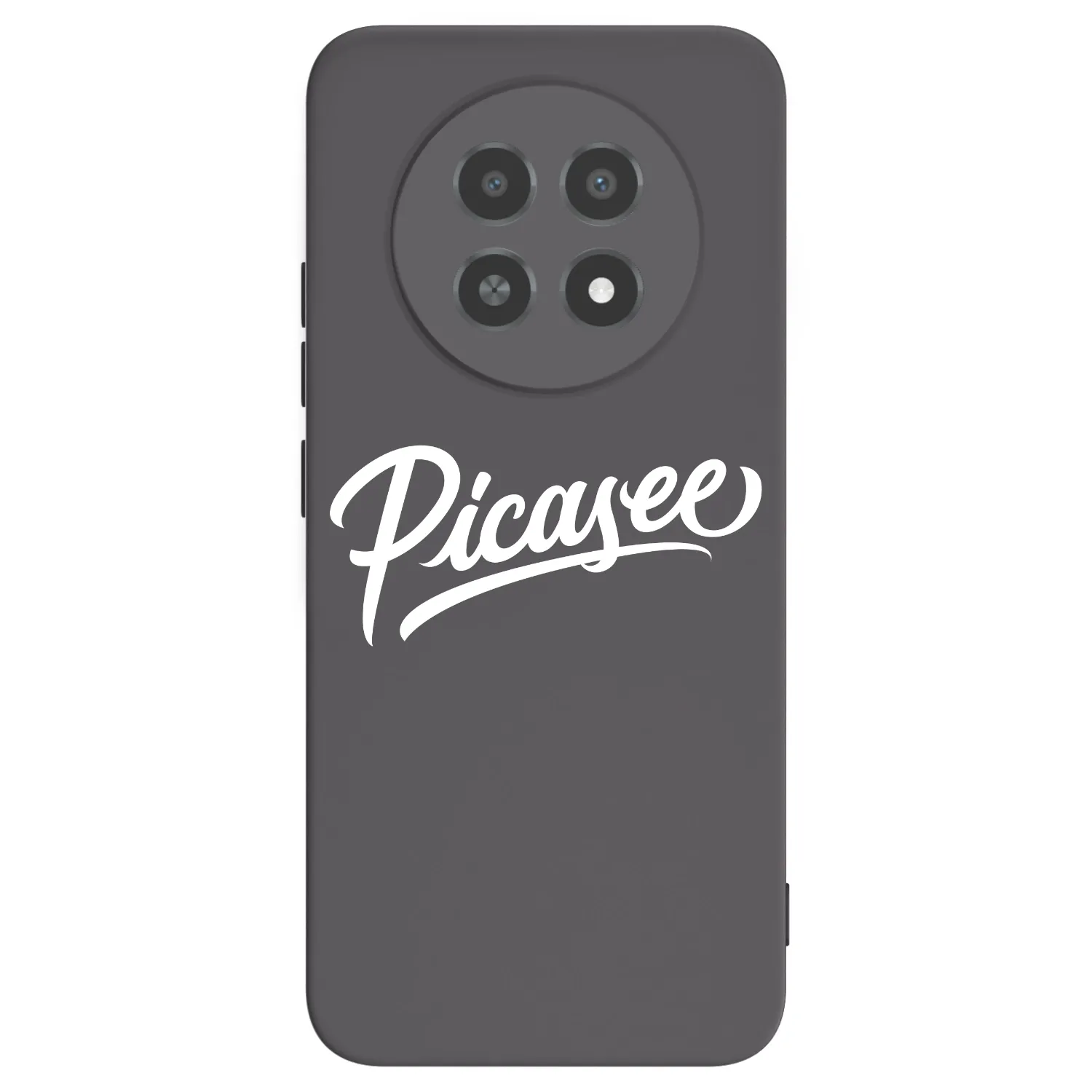 Picasee Realme 12X Hülle - Schwarzes Silikon - Picasee - old logo - white