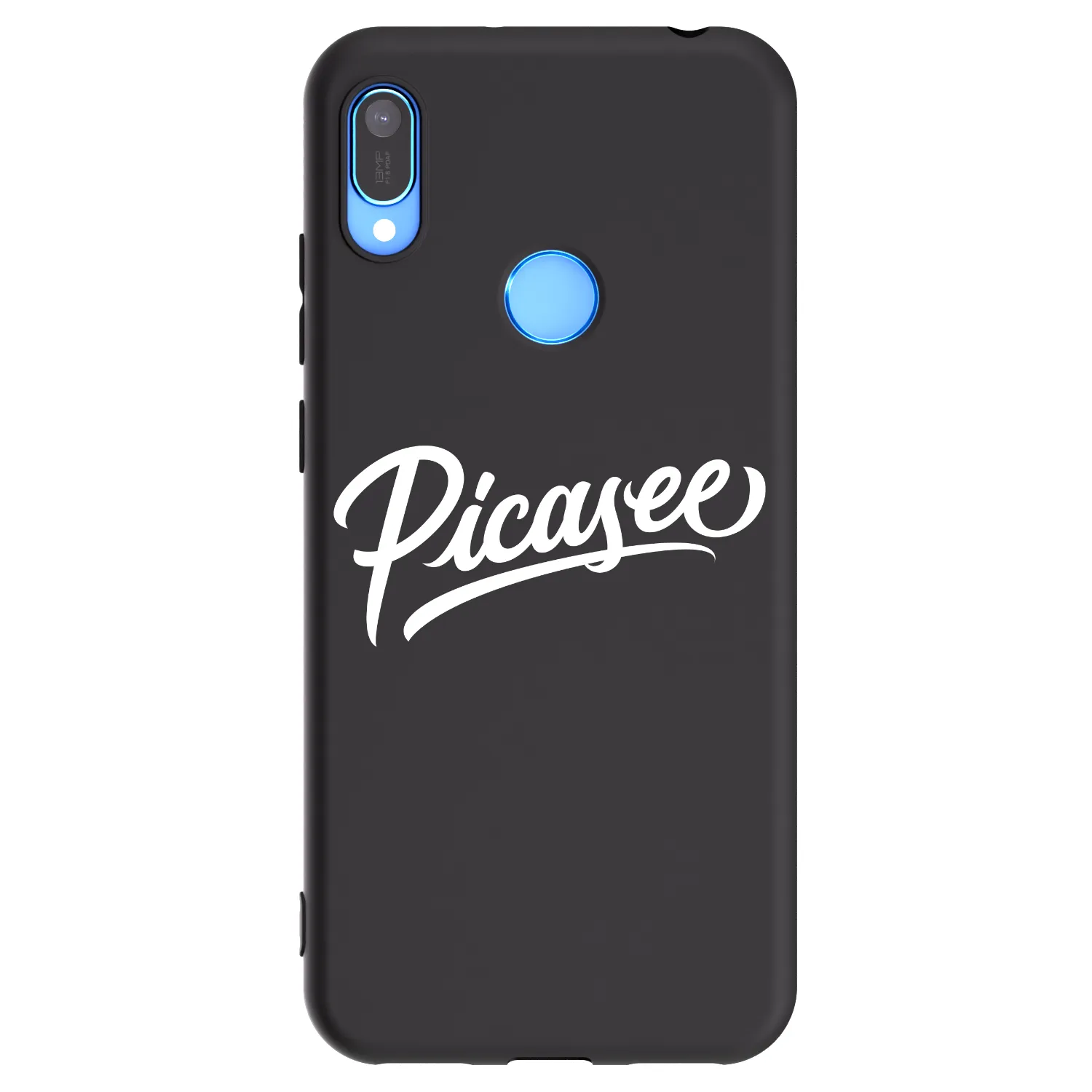 Picasee Huawei Y6 2019 Hülle - Schwarzes Silikon - Picasee - old logo - white