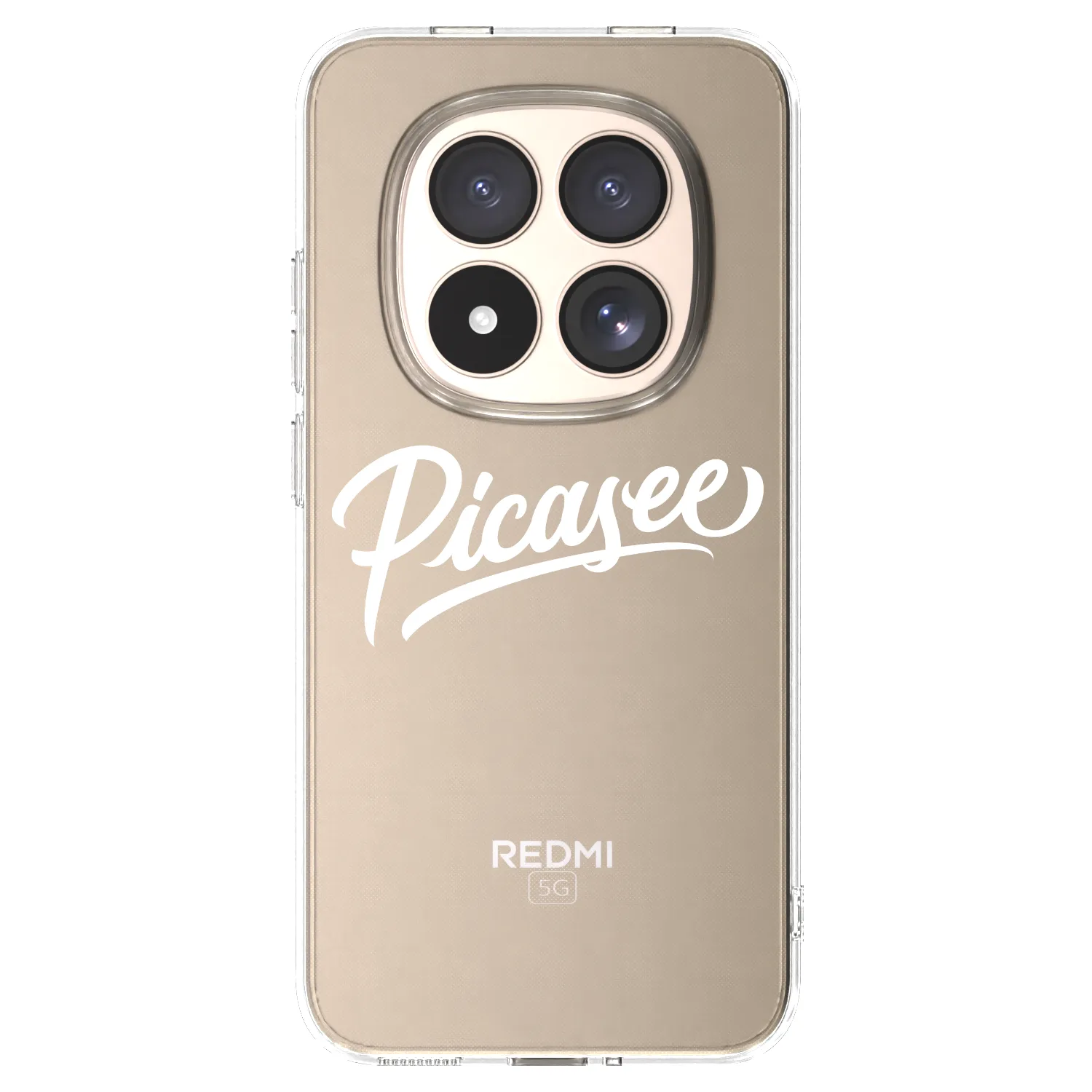Picasee Xiaomi Redmi Note 15 Pro 4G Hülle - Transparentes Silikon - Picasee - old logo - white