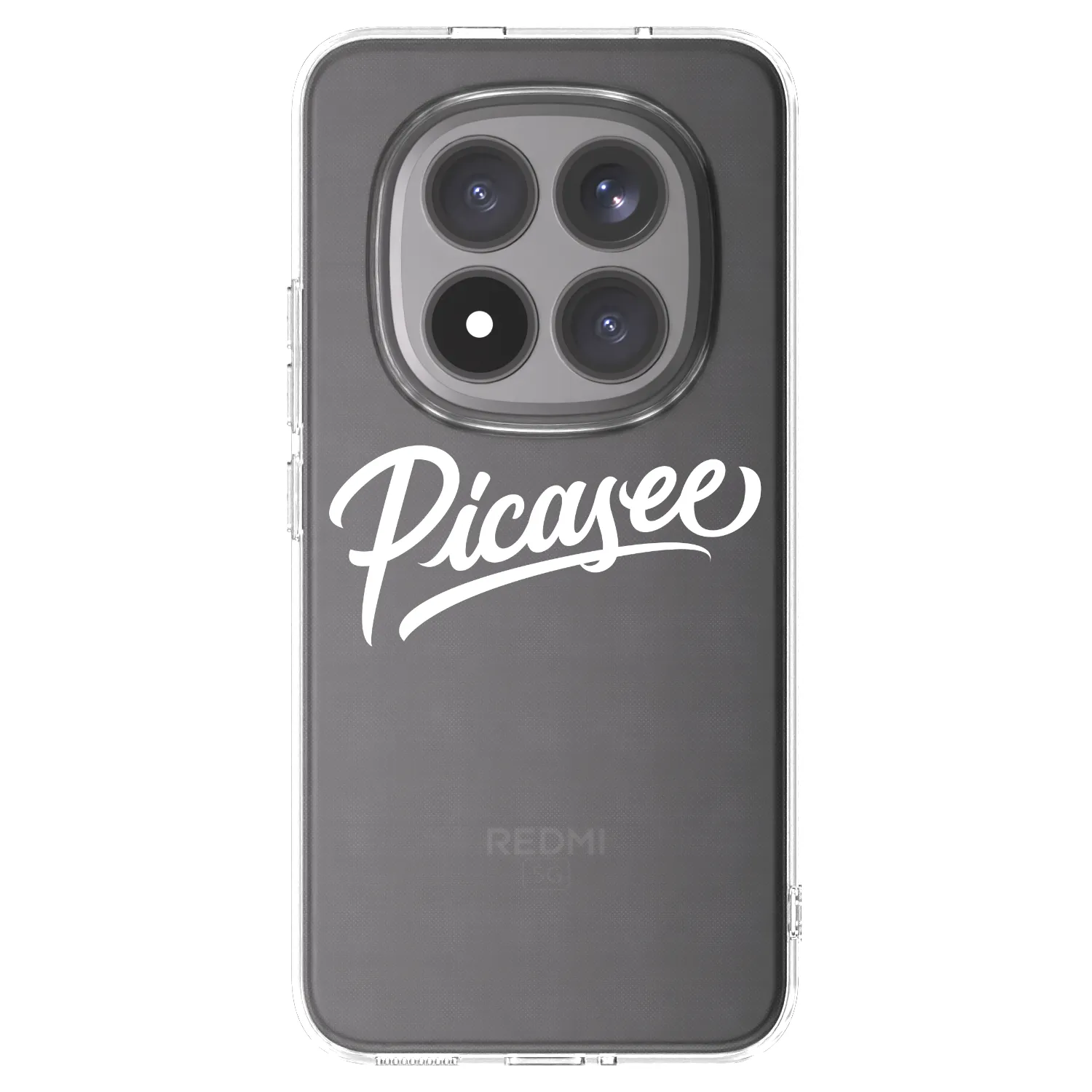 Picasee Xiaomi Redmi Note 15 Pro+ Hülle - Transparentes Silikon - Picasee - old logo - white