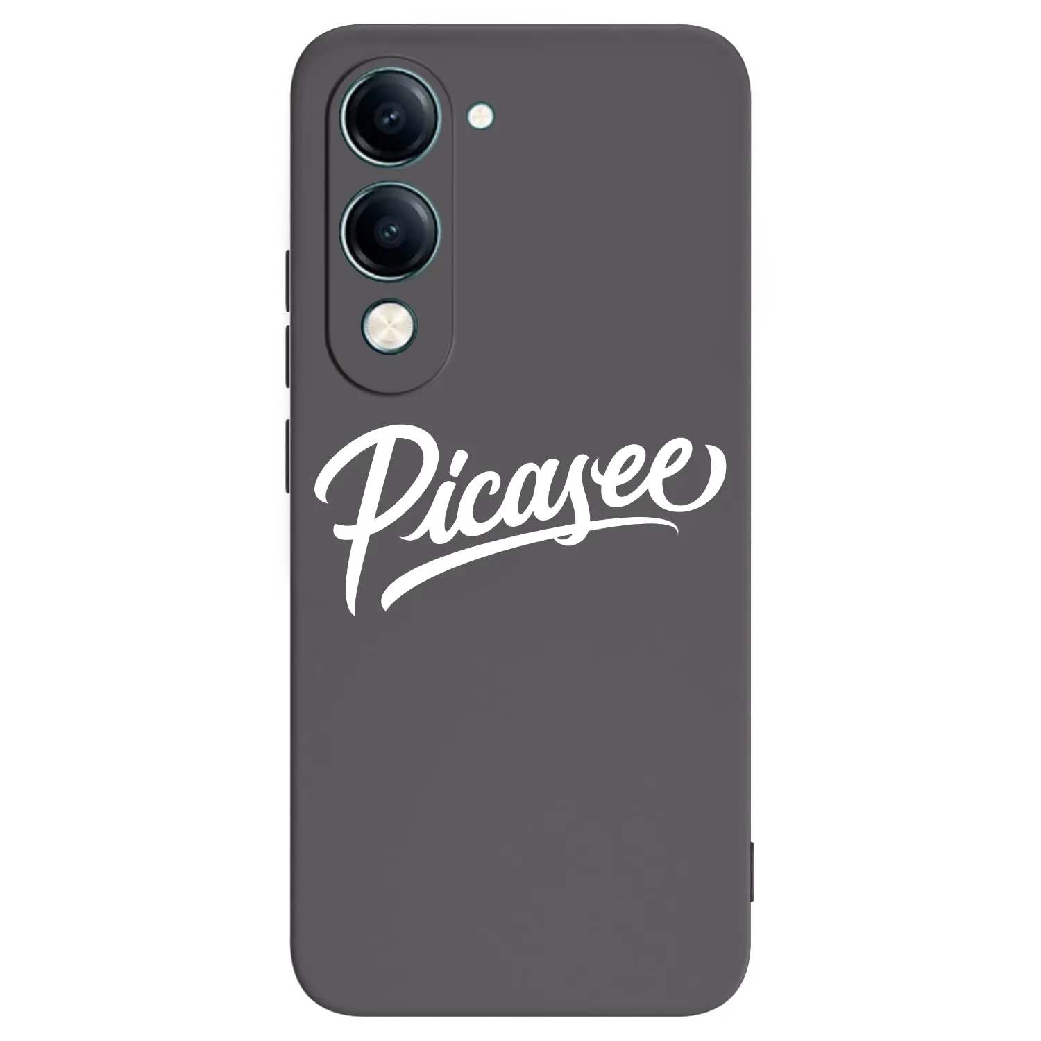 Picasee Vivo Y29s 5G Hülle - Schwarzes Silikon - Picasee - old logo - white