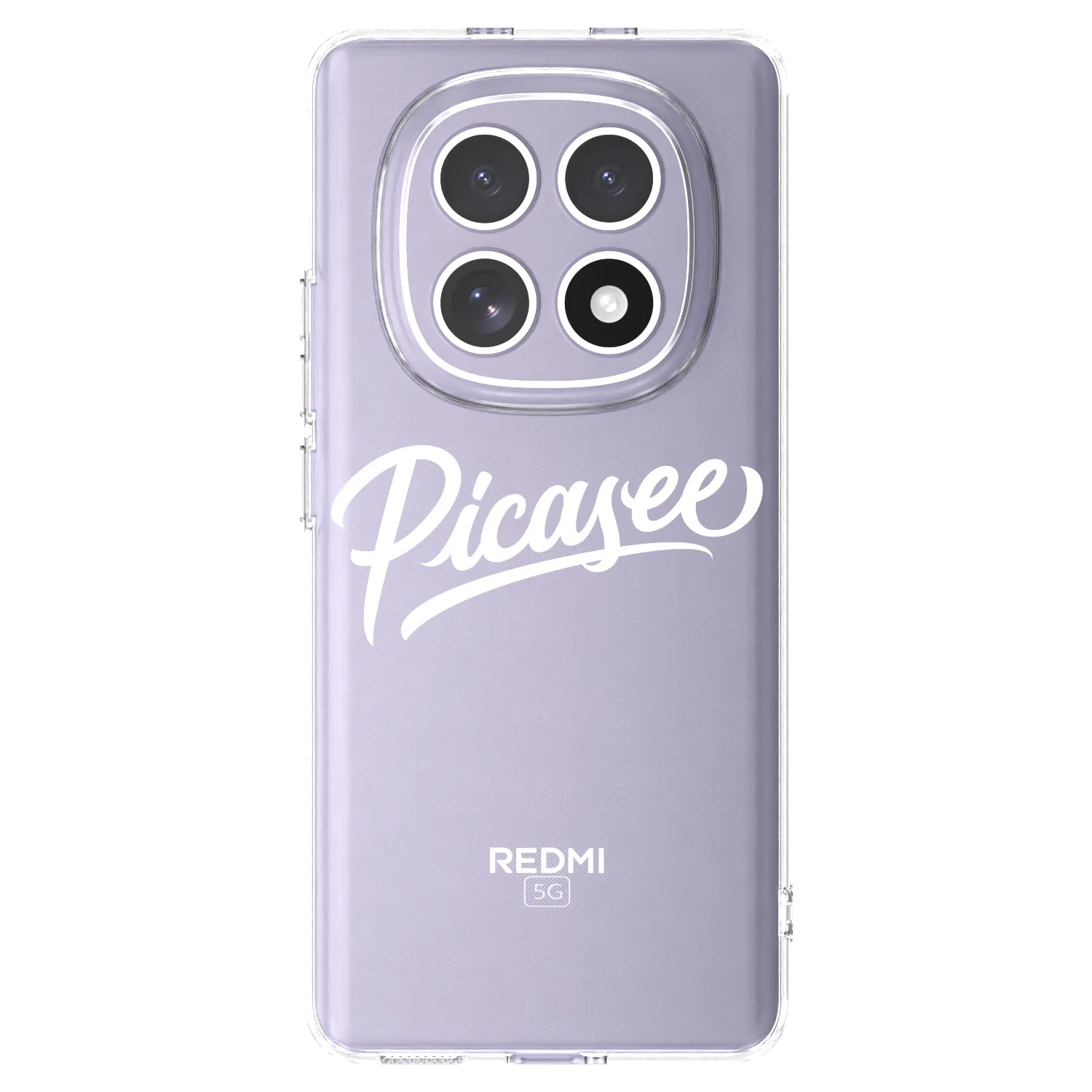Picasee Xiaomi Redmi Note 15 Hülle - Transparentes Silikon - Picasee - old logo - white