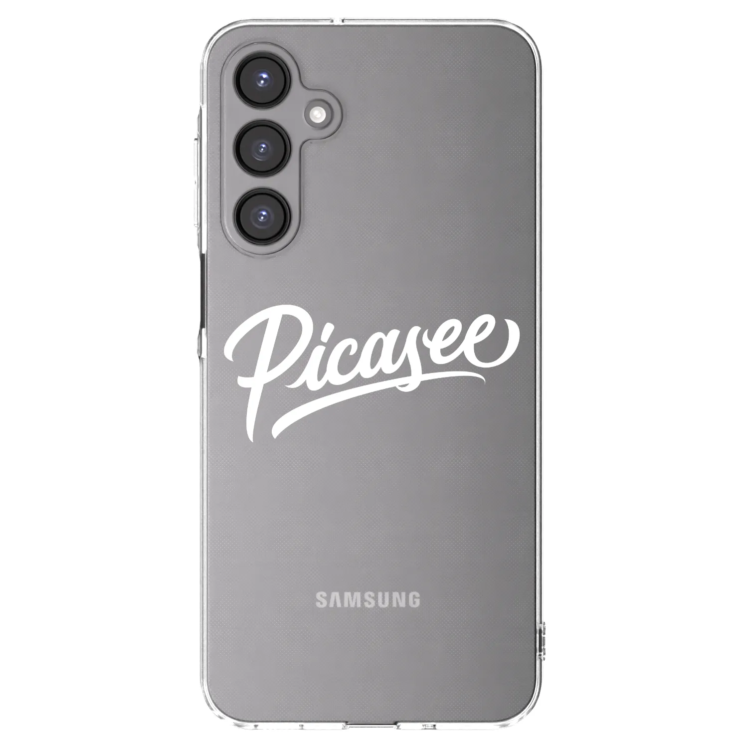 Picasee Samsung Galaxy A16 4G Hülle - Transparentes Silikon - Picasee - old logo - white