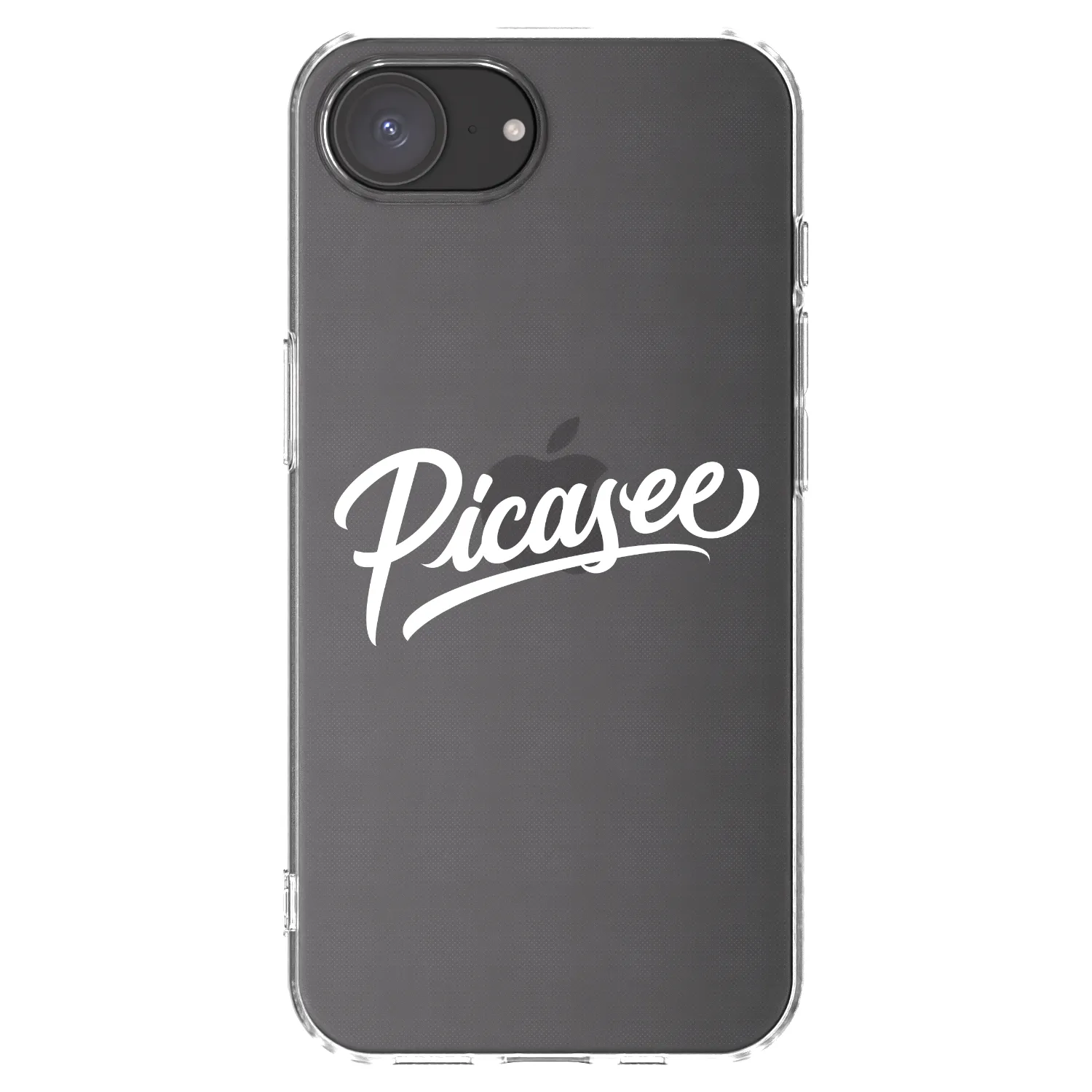 Picasee Apple iPhone 17e Hülle - Transparentes Silikon - Picasee - old logo - white