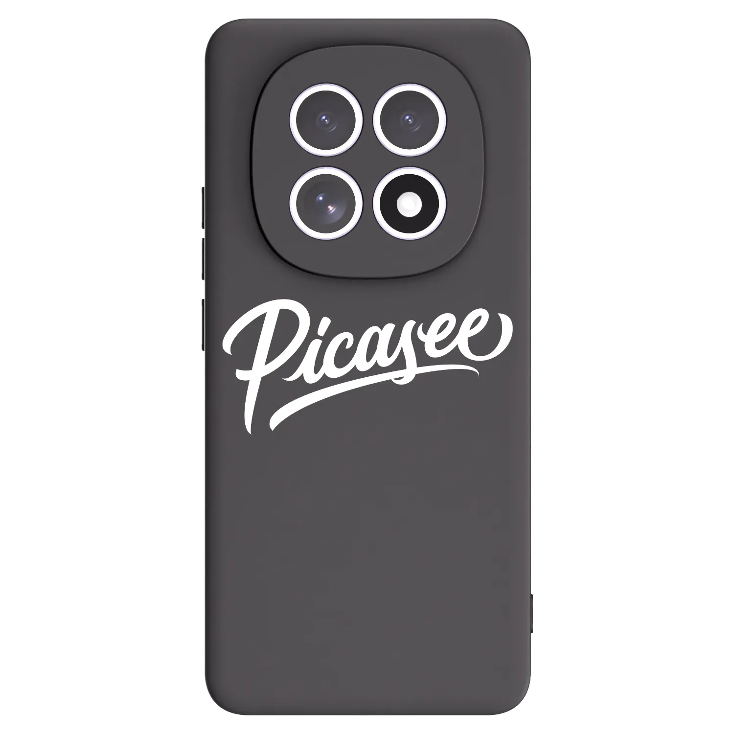 Picasee Xiaomi Redmi Note 15 5G Hülle - Schwarzes Silikon - Picasee - old logo - white