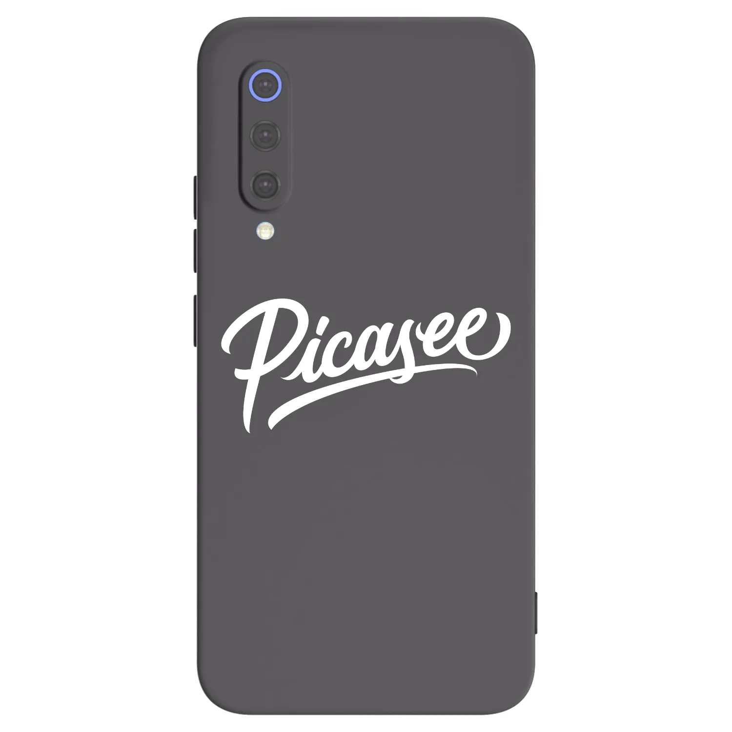 Picasee Xiaomi Mi 9 SE Hülle - Schwarzes Silikon - Picasee - old logo - white