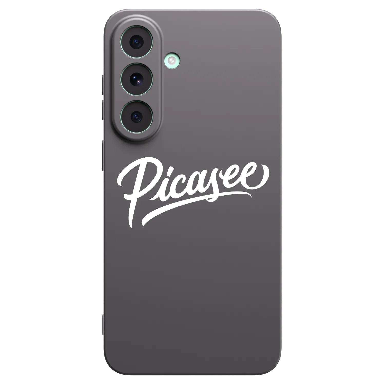 Picasee Samsung Galaxy S26 FE Hülle - Schwarzes Silikon - Picasee - old logo - white