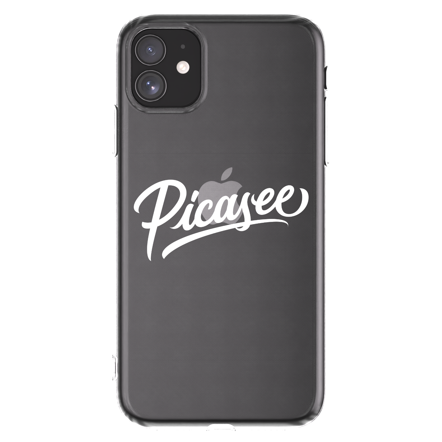 Picasee Apple iPhone 11 Hülle - Transparentes Silikon - Picasee - old logo - white