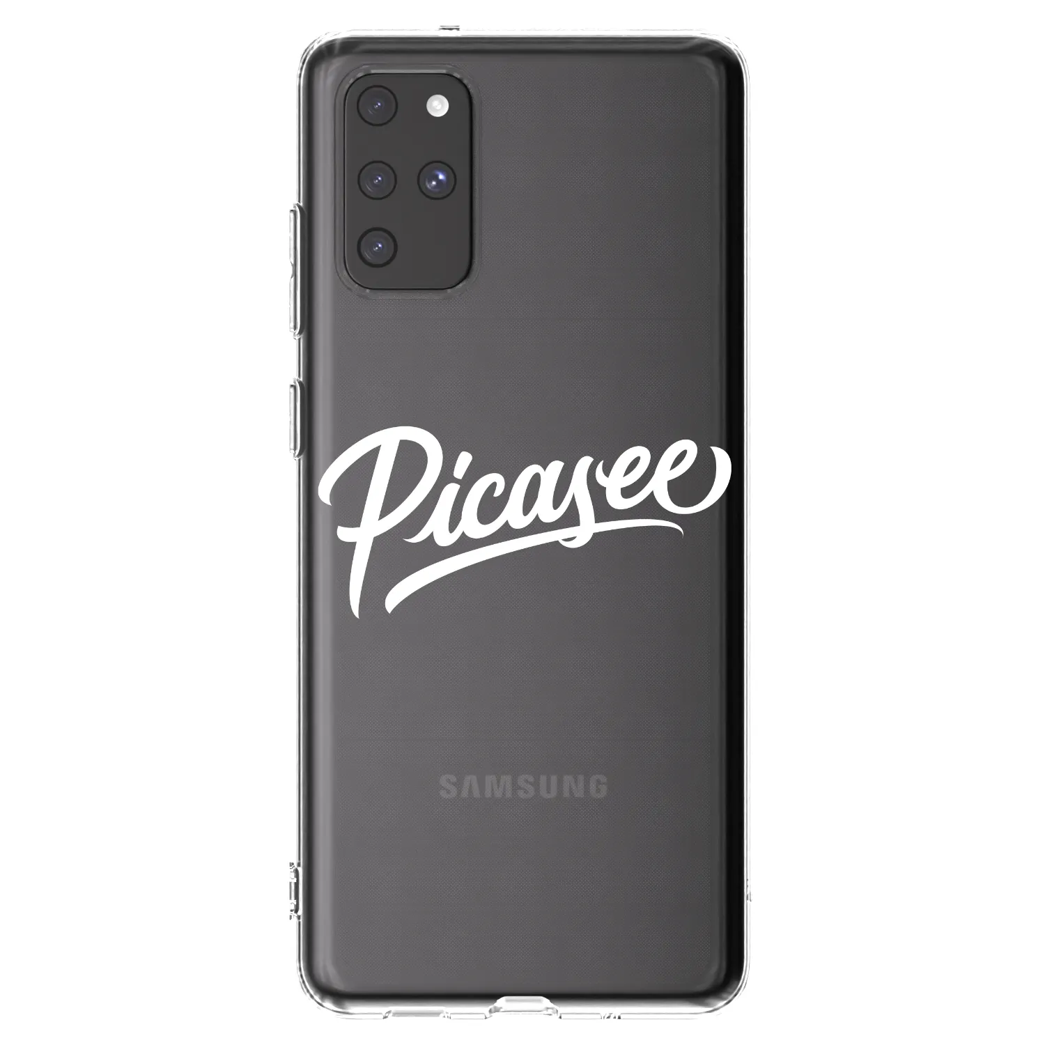 Picasee Samsung Galaxy S20+ G985F Hülle - Transparentes Silikon - Picasee - old logo - white