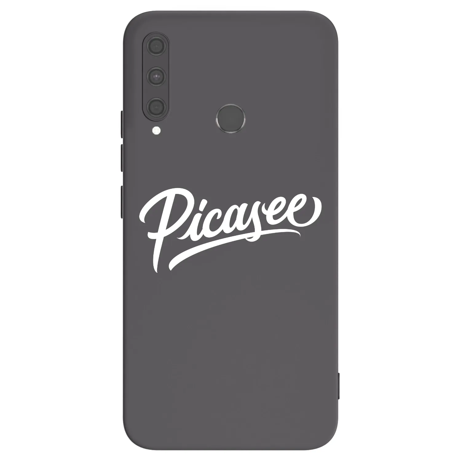 Picasee Huawei P40 Lite E Hülle - Schwarzes Silikon - Picasee - old logo - white