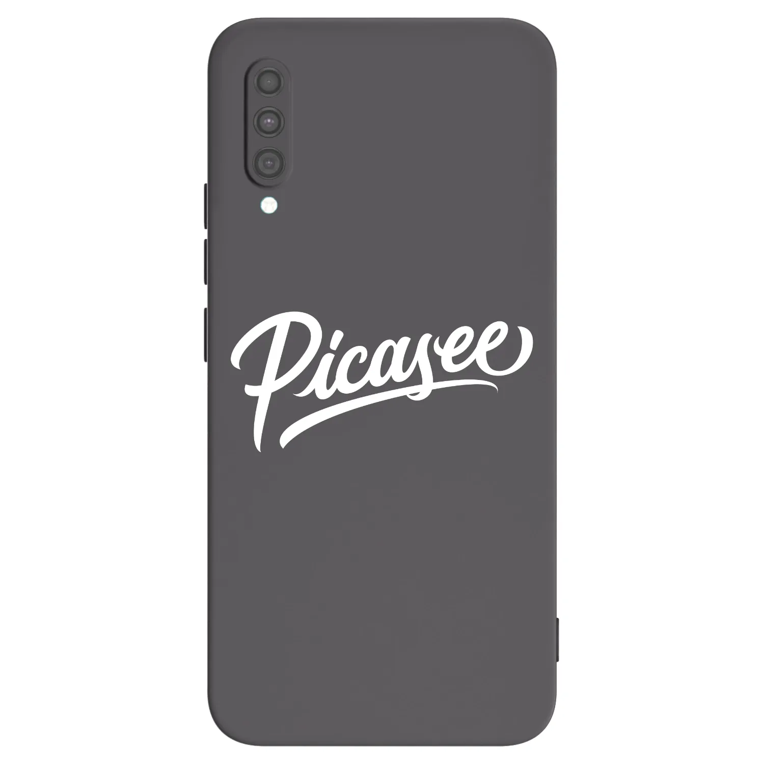 Picasee Samsung Galaxy A30s A307F Hülle - Schwarzes Silikon - Picasee - old logo - white