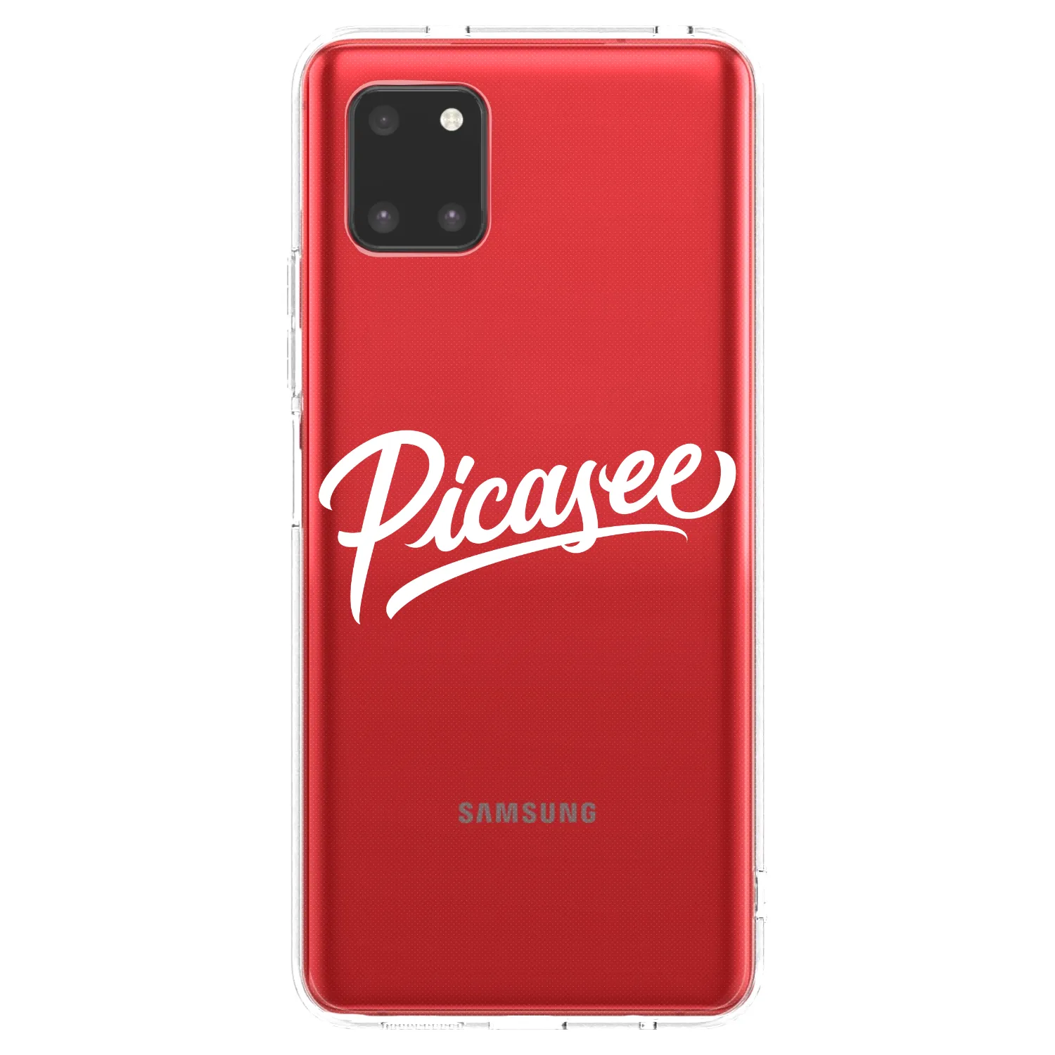 Picasee Samsung Galaxy Note 10 Lite N770F Hülle - Transparentes Silikon - Picasee - old logo - white