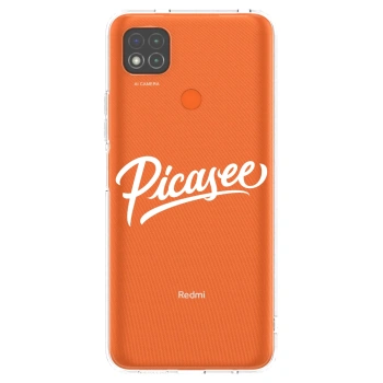 Picasee Xiaomi Redmi 9C Hülle - Transparentes Silikon - Picasee - old logo - white