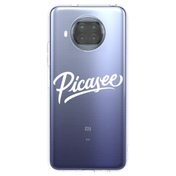Picasee Xiaomi Mi 10T Lite Hülle - Transparentes Silikon - Picasee - old logo - white