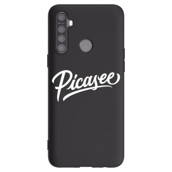 Picasee Realme 6i Hülle - Schwarzes Silikon - Picasee - old logo - white