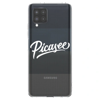 Picasee Samsung Galaxy A42 A426B Hülle - Transparentes Silikon - Picasee - old logo - white
