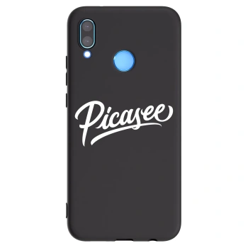 Picasee Huawei P20 Lite Hülle - Schwarzes Silikon - Picasee - old logo - white