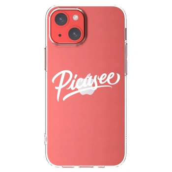 Picasee Apple iPhone 13 mini Hülle - Transparentes Silikon - Picasee - old logo - white