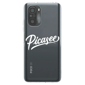 Picasee Xiaomi Poco F3 Hülle - Transparentes Silikon - Picasee - old logo - white