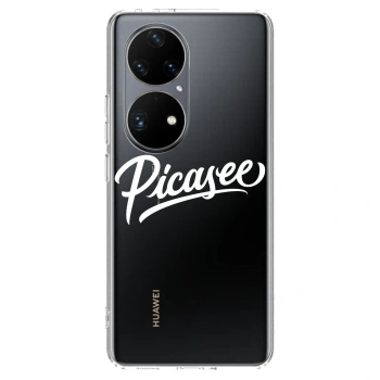 Hülle für Huawei P50 - Picasee - old logo - white