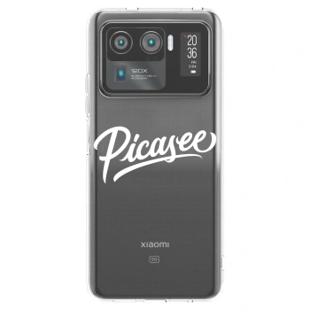 Picasee Xiaomi Mi 11 Ultra Hülle - Transparentes Silikon - Picasee - old logo - white