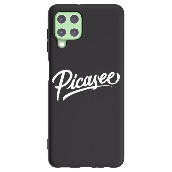 Picasee Samsung Galaxy A22 A225F 4G Hülle - Schwarzes Silikon - Picasee - old logo - white