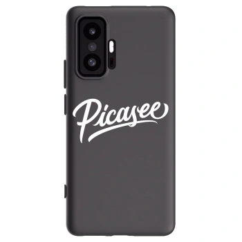 Picasee Xiaomi 11T Hülle - Schwarzes Silikon - Picasee - old logo - white