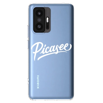 Picasee Xiaomi 11T Pro Hülle - Transparentes Silikon - Picasee - old logo - white