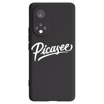 Picasee Huawei Nova 9 Hülle - Schwarzes Silikon - Picasee - old logo - white