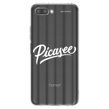 Hülle für Honor 10 - Picasee - old logo - white