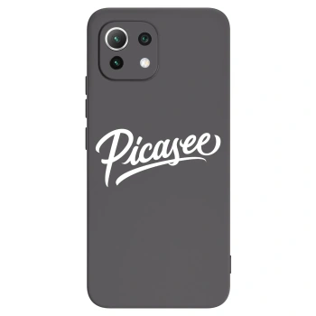 Picasee Xiaomi 11 Lite 5G NE Hülle - Schwarzes Silikon - Picasee - old logo - white