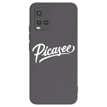 Picasee Vivo Y33s Hülle - Schwarzes Silikon - Picasee - old logo - white