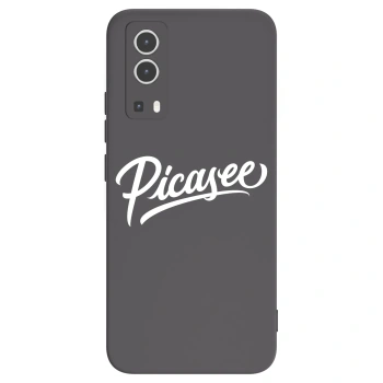 Picasee Vivo Y72 5G Hülle - Schwarzes Silikon - Picasee - old logo - white