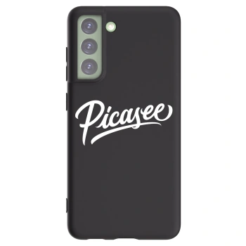 Picasee Samsung Galaxy S21 FE 5G Hülle - Schwarzes Silikon - Picasee - old logo - white