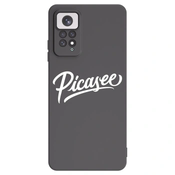 Picasee Xiaomi Redmi Note 11 Hülle - Schwarzes Silikon - Picasee - old logo - white