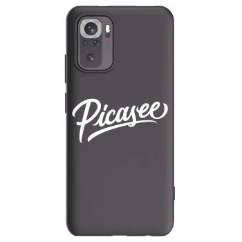 Picasee Xiaomi Redmi Note 11S 4G Hülle - Schwarzes Silikon - Picasee - old logo - white