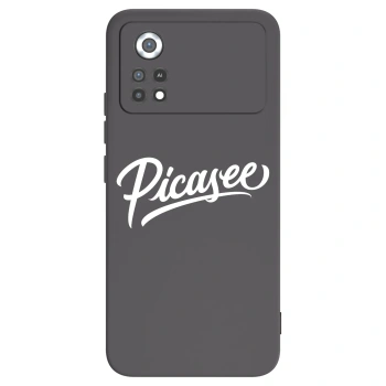 Picasee Xiaomi Poco X4 Pro 5G Hülle - Schwarzes Silikon - Picasee - old logo - white