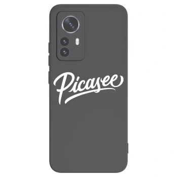 Picasee Xiaomi 12 Pro Hülle - Schwarzes Silikon - Picasee - old logo - white