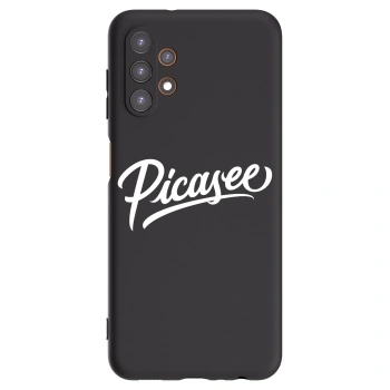 Picasee Samsung Galaxy A13 4G A135 Hülle - Schwarzes Silikon - Picasee - old logo - white