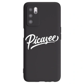 Picasee OPPO A16s Hülle - Schwarzes Silikon - Picasee - old logo - white