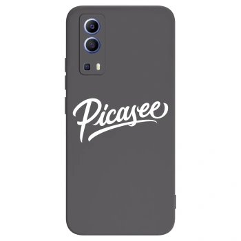 Picasee Vivo Y52 5G Hülle - Schwarzes Silikon - Picasee - old logo - white