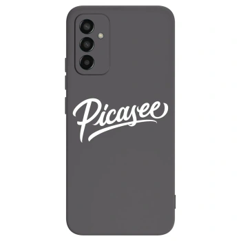 Picasee Samsung Galaxy M13 M135F Hülle - Schwarzes Silikon - Picasee - old logo - white