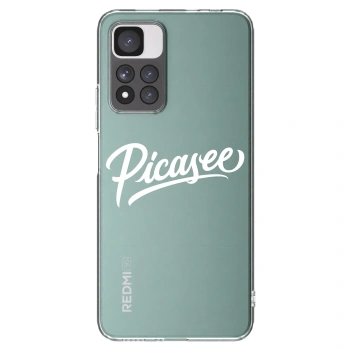 Picasee Xiaomi Redmi Note 11 Pro+ 5G Hülle - Transparentes Silikon - Picasee - old logo - white