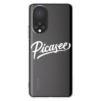 Picasee Honor X7 Hülle - Transparentes Silikon - Picasee - old logo - white