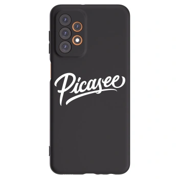 Picasee Samsung Galaxy A23 A235F 4G Hülle - Schwarzes Silikon - Picasee - old logo - white