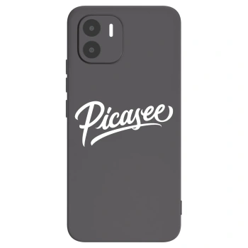 Picasee Xiaomi Redmi A1 Hülle - Schwarzes Silikon - Picasee - old logo - white