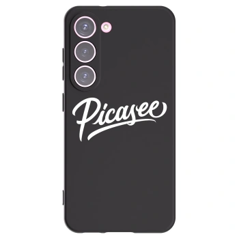 Picasee Samsung Galaxy S23 5G Hülle - Schwarzes Silikon - Picasee - old logo - white
