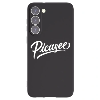Picasee Samsung Galaxy S23+ 5G Hülle - Schwarzes Silikon - Picasee - old logo - white