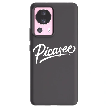 Picasee Xiaomi 13 Lite Hülle - Schwarzes Silikon - Picasee - old logo - white