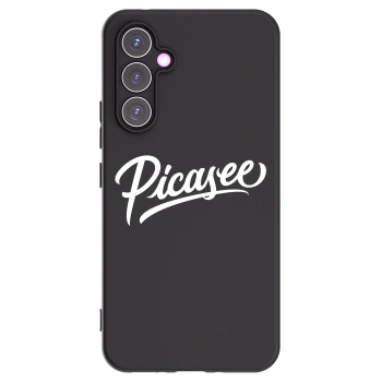 Picasee Samsung Galaxy A54 5G A546B Hülle - Schwarzes Silikon - Picasee - old logo - white